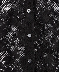 On 34th Women's Lace Button-Front Long-Sleeve Shirt, Created for Macy's