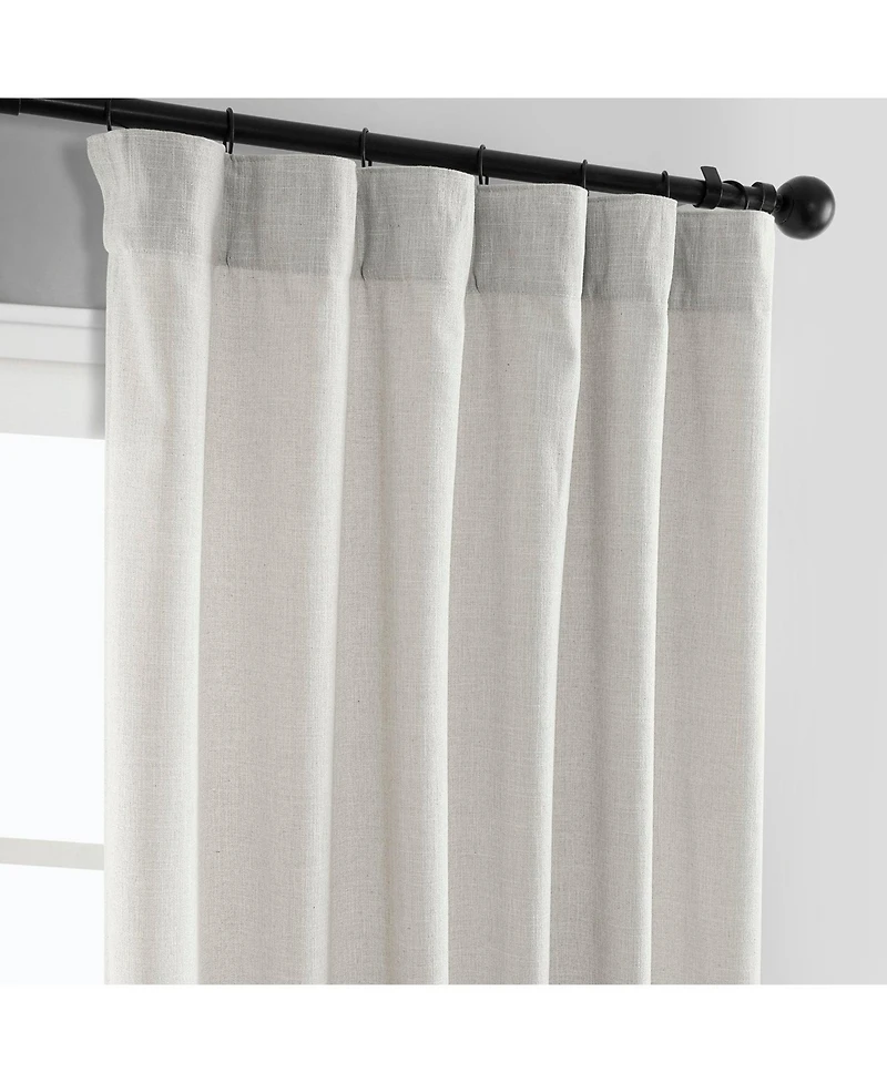 Half Price Drapes Light Sand Simply Faux Linen Curtain Pair (2 Panels)
