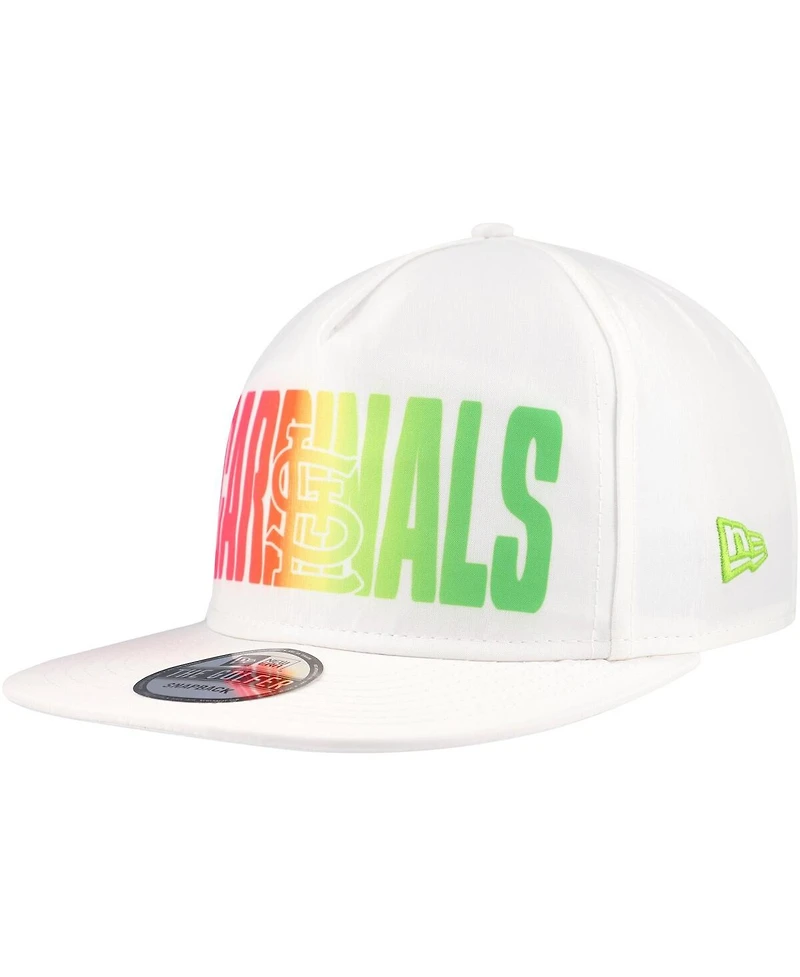 New Era Men's White St. Louis Cardinals Spring Spectrum Golfer Snapback Hat