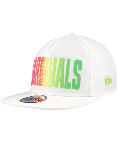 New Era Men's White St. Louis Cardinals Spring Spectrum Golfer Snapback Hat