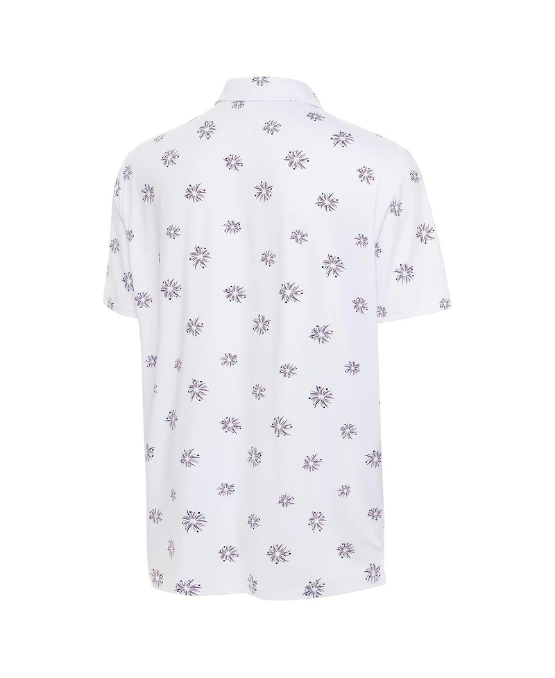 Antigua Men's White Cincinnati Bengals Fireworks Polo