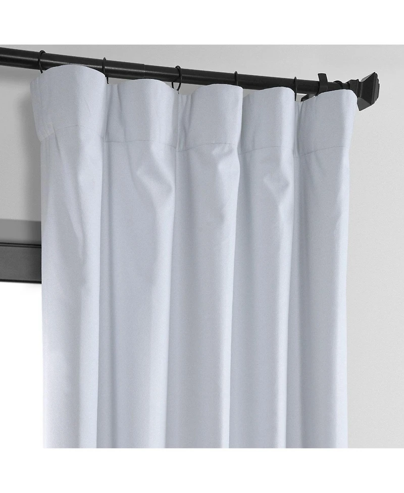 Half Price Drapes White Thermal Cross Linen Weave Blackout Curtain