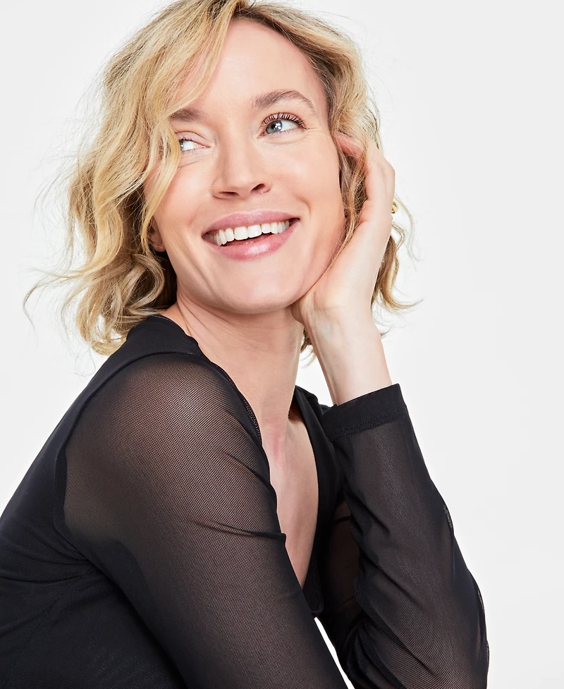 On 34th Women's Mesh Midi Dress, Created for Macy's