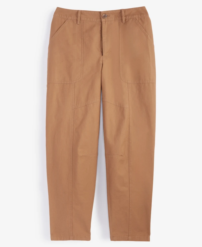 On 34th Women's Utility-Pocket Barrel-Leg Chinos, Created for Macy's