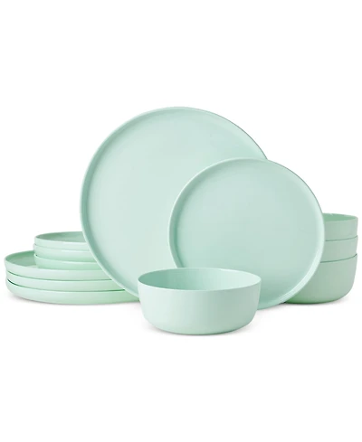 Mikasa Madison Mint Green 12 Pc. Dinnerware Set, Service for 4