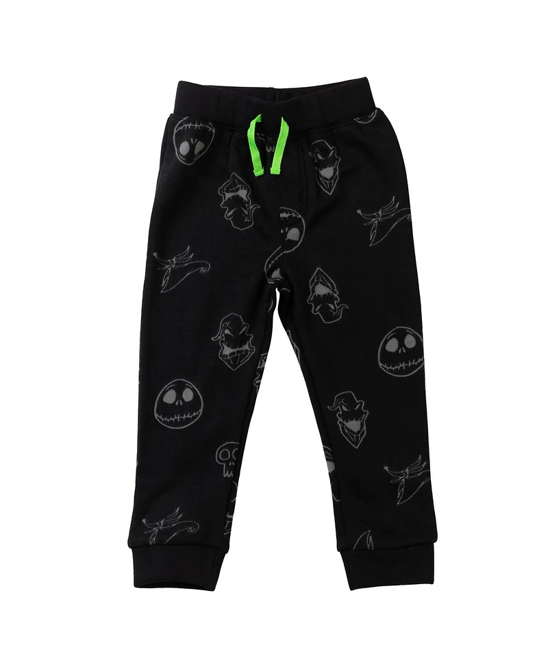 Nightmare Before Christmas Boys Disney Fleece Hoodie and Pants Outfit Set to