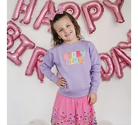 Sweet Wink Baby Girls Birthday Patch Sweatshirt