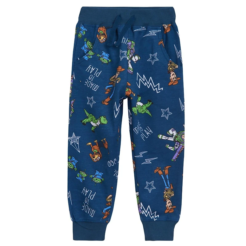 Disney Boys Lion King Toy Story Cars French Terry Sweatshirt and Jogger Pants Outfit Set to (2T - 10-12)