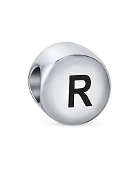 Bling Jewelry Initial Alphabet Bead Charm Sterling Silver A-z Block Letter for Bracelet