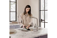Casainc Single Handle Pull Out Kitchen Faucet With Touchless Sensor Three-function Mode Sprayer