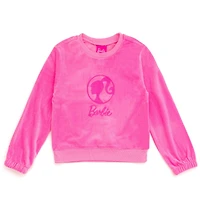 Barbie Girls Velour Sweatshirt and Jogger Pants Outfit Set