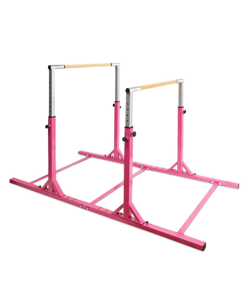 Adjustable Kids Double Horizontal Bars Gymnastic Training Parallel Bars