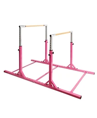 Adjustable Kids Double Horizontal Bars Gymnastic Training Parallel Bars
