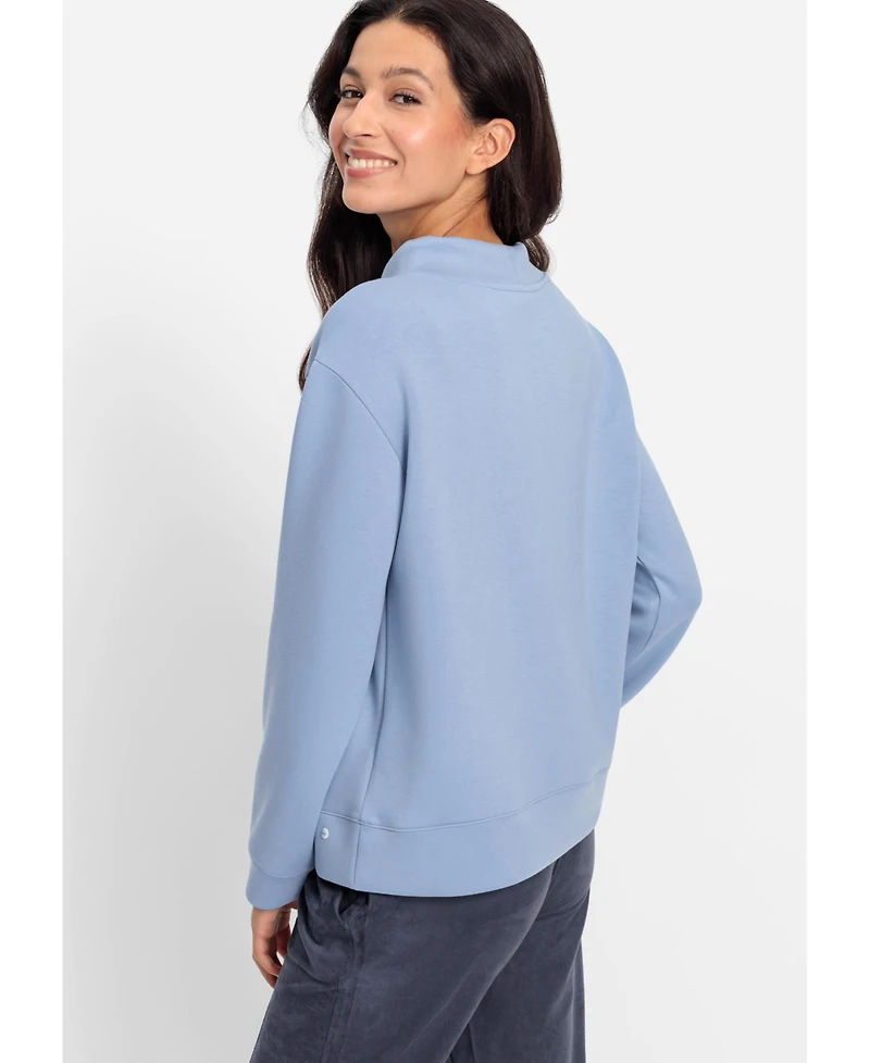 Olsen Women's Placement Print Jersey Knit Top