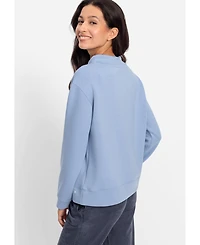 Olsen Women's Placement Print Jersey Knit Top