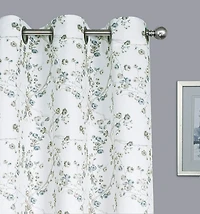 Kate Aurora 2 Pack Shabby Chic Grommet Top Floral Cherry Blossom Curtain Panels