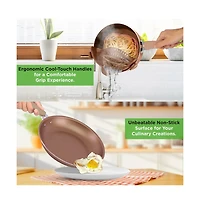 NutriChef Kitchenware Pots & Pans Set – High qualified Basic Kitchen Cookware Set, Non-Stick (14-Piece Set)