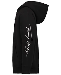Tommy Hilfiger Big Boys Tommy Script Zip Front Soft Sherpa Hoodie