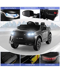 Gymax 12V Kids Ride On Car Licensed Land Rover Electric Vehicle w/ Remote Control Pink