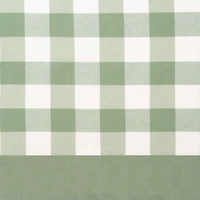 Kate Aurora Modern Country Farmhouse 3 Piece Plaid Checkered Cafe Kitchen Curtain Tier & Valance Set