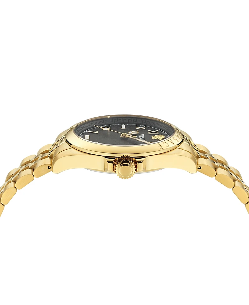 Versace Men's Swiss Anteo Gold Ion Plated Stainless Steel Bracelet Watch 41mm