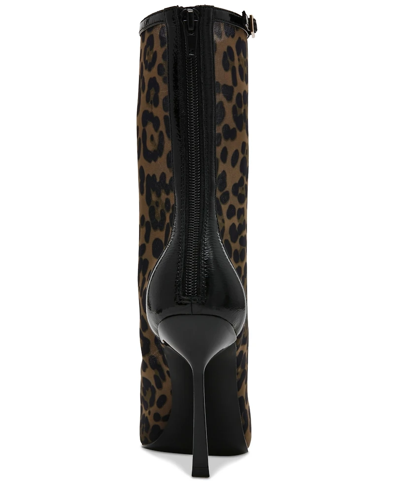 Steve Madden Women's Ashlin Buckled Mesh Dress Booties