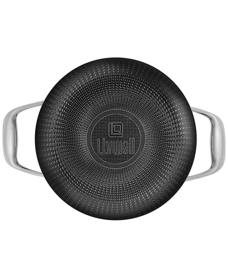 Livwell DiamondClad 3-Qt. Hybrid Nonstick Stainless Steel Pot and Lid