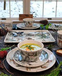 Certified International Winter's Frost 16 Pc. Dinnerware Set, Service for 4