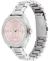 Coach Women's Kitt Silver Stainless Steel Bracelet Watch 34mm