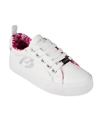 Bebe Little and Big Girls Low Top With Holographic "B" Sneaker