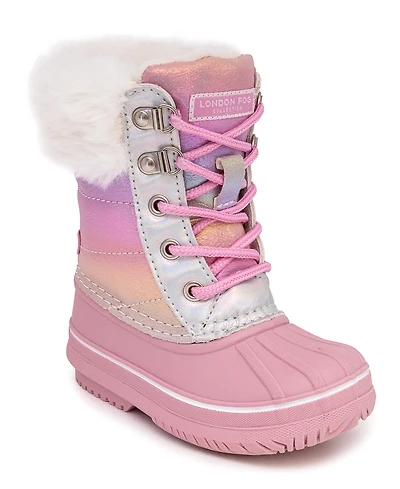 London Fog Toddler Girls Lil Downing Court Cold Weather Boot