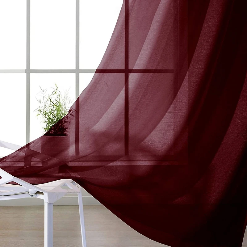 Melrose Semi Sheer Window Panel Set, 110" W x 84" L