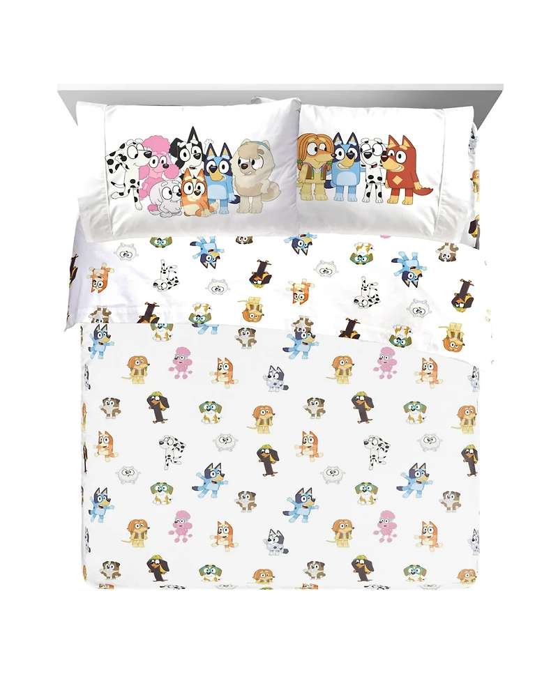 Sunny Side Up Bluey Full Sheet Set