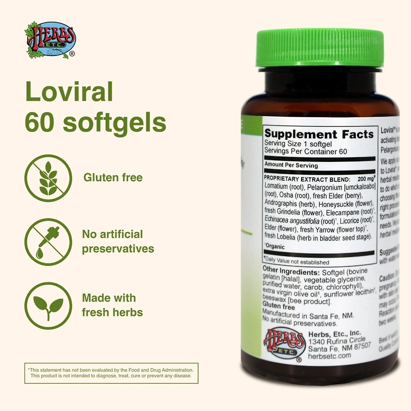 Trace Minerals Loviral 60 Ct Softgels