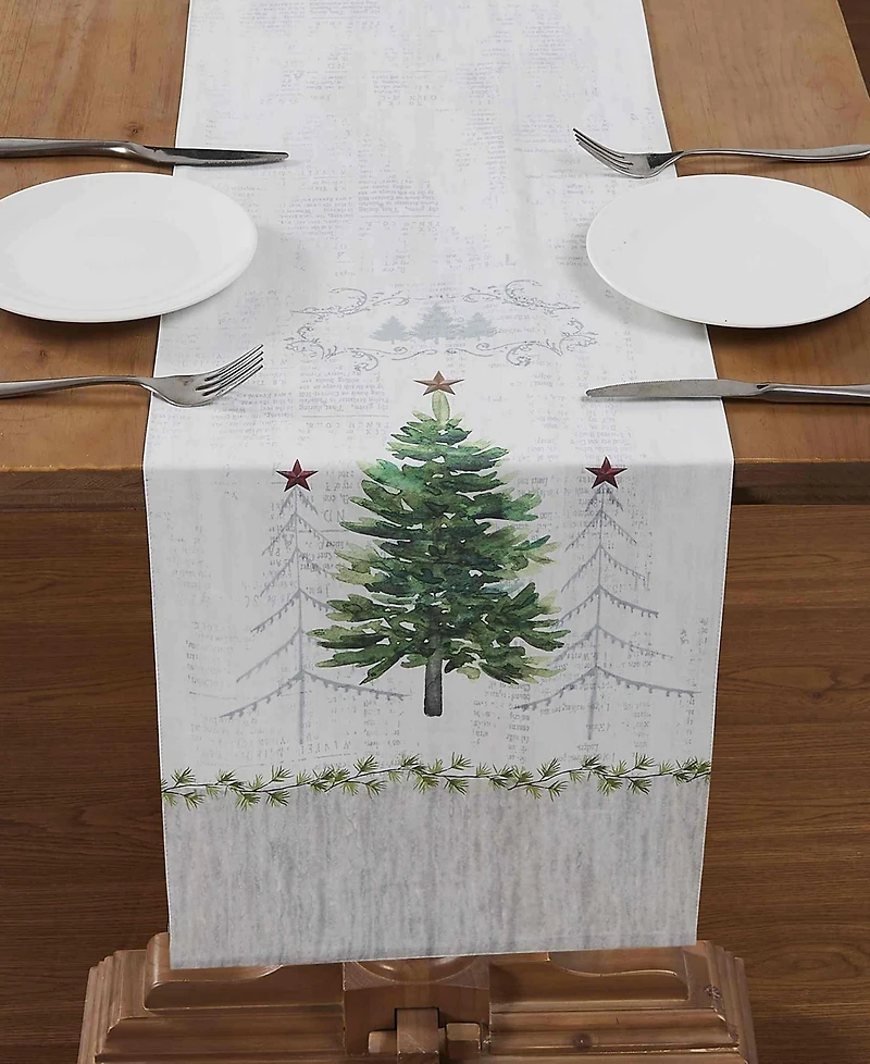 Avanti Trees Polyester Runner, 14" x 72"