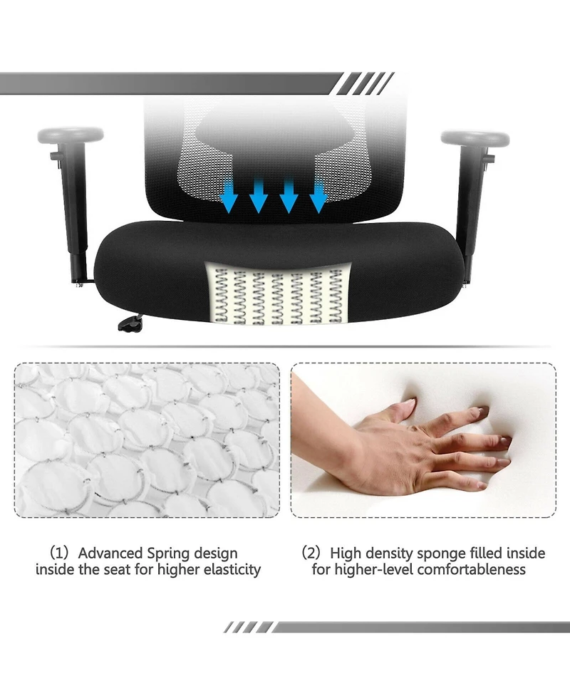 Sugift 400LBS Mesh Big and Tall Office Chair Swivel Task Chair