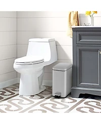 2 Pack Trash Can Combo Set with Step-on Pedal Removable Inner Buckets for Kitchen