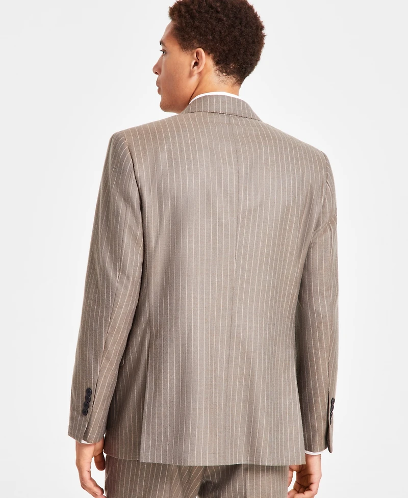 B by Brooks Brothers Men's Classic-Fit Wool Blend Double-Breasted Suit Separates Jacket
