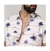 Men's Ivory White Desert Palm Shirt