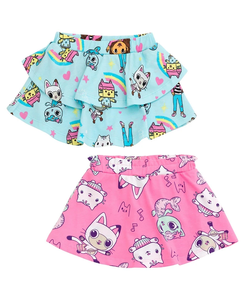 Gabby's Dollhouse Girls Dreamworks 2 Pack Skorts