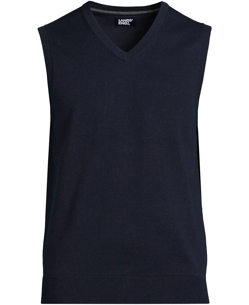 Lands' End Men's Fine Gauge Cotton Vest
