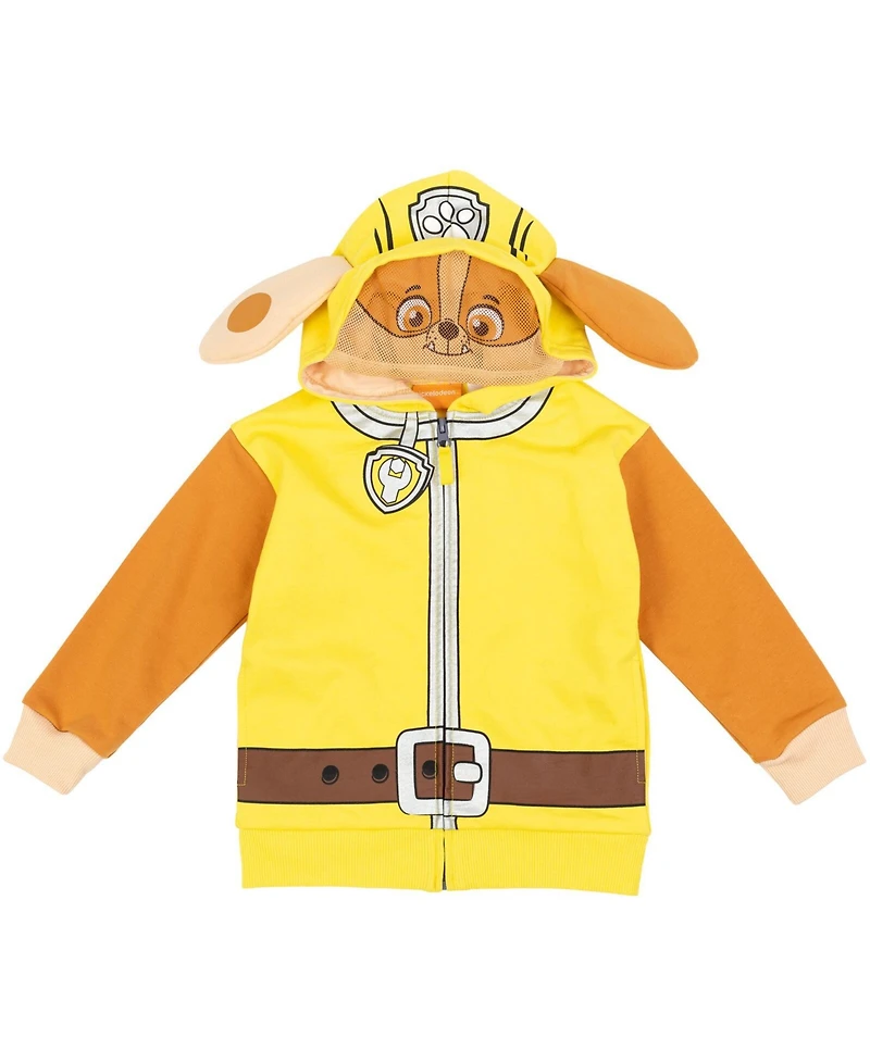 Paw Patrol Toddler Boys Rubble Chase Skye Fleece Zip Up Pullover Hoodie to
