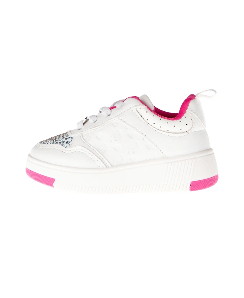 Bebe Toddler Girls Court Rhinestones Sneakers