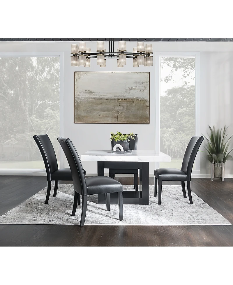 Kellet Faux Leather Side Chair, Created for Macy's