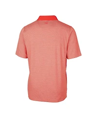 Cutter & Buck Men's Orange Tampa Bay Buccaneers Throwback Logo Forge Tonal Stripe Stretch Polo