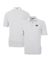 Cutter & Buck Men's Auburn Tigers Throwback Logo Virtue Eco Pique Stripe Polo