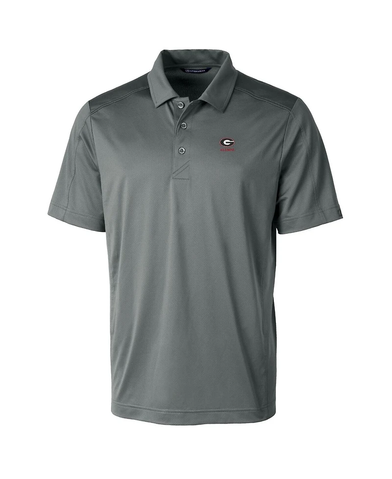 Cutter & Buck Men's Georgia Bulldogs Alumni Logo Prospect Textured Stretch Polo