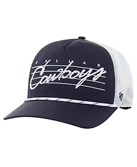 '47 Brand Men's Navy/White Dallas Cowboys Downburst Relaxed Hitch Trucker Adjustable Hat