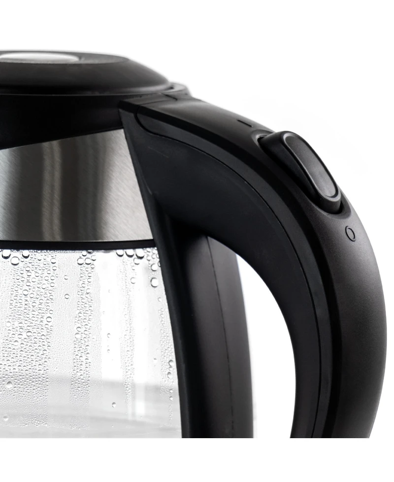 MegaChef 1.8 Quart Glass and Stainless Steel Electric Tea Kettle