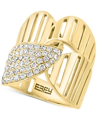Effy Diamond Pave Openwork Statement Ring (5/8 ct. t.w.) in 14k Gold